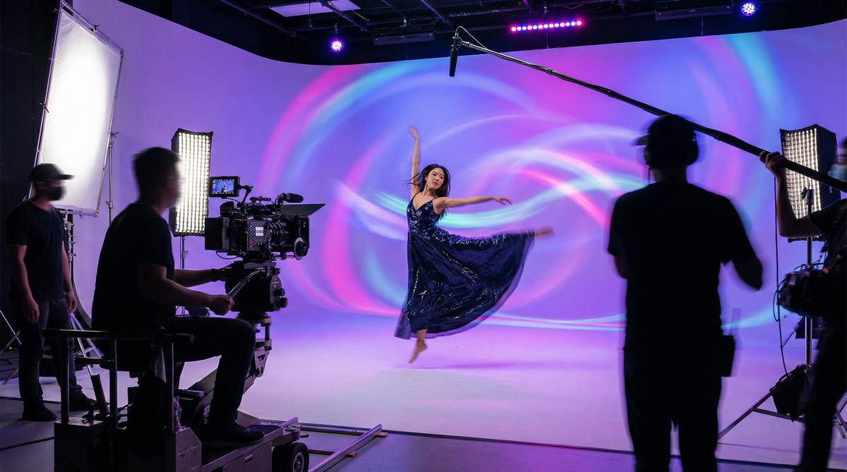 换脸视频视频演示：舞蹈MV幕后花絮