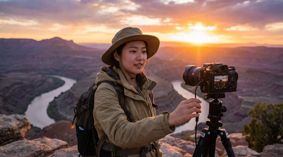 换脸视频旅行视频：户外探险Vlog